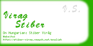 virag stiber business card